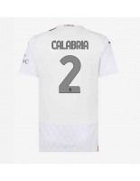 AC Milan Davide Calabria #2 Vieraspaita Naisten 2023-24 Lyhythihainen